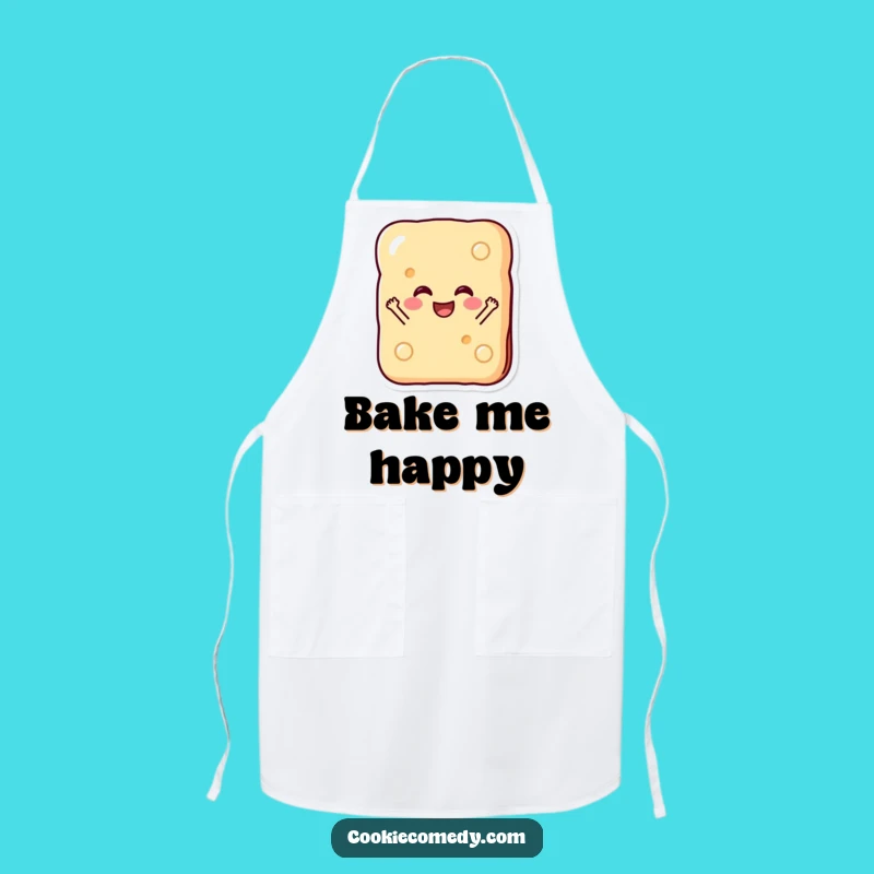 Funny Biscuit Apron: Protect Your Clothes with a Happy Character, Kitchen Funny Gift