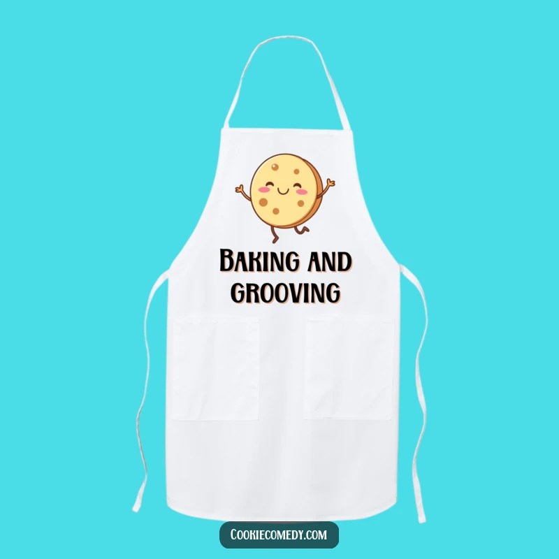 Funny Cookie Dance Chef Apron - Round Character Kitchen Gift