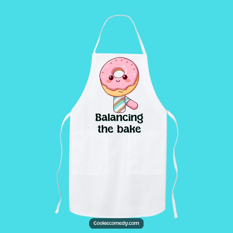 Funny Donut Candy Cane Apron: Kitchen Sweetness, Unique Funny Gift for Bakers