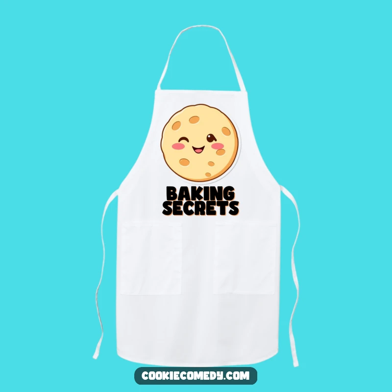 Funny Winking Cookie Apron: Cheerful Kitchen Humor and Character Protection