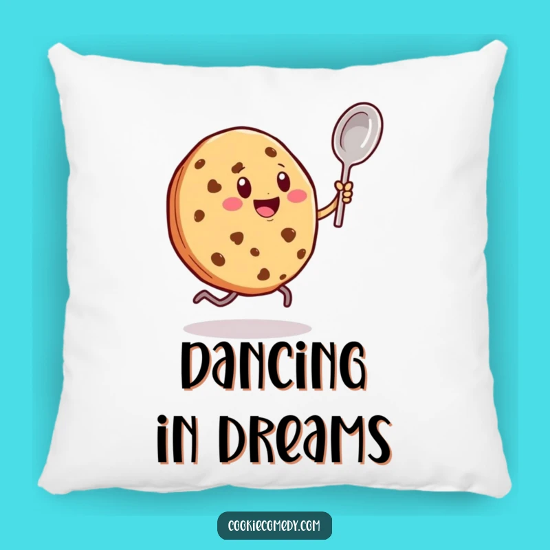 Funny Dancing Spoon Cookie Pillow: Soft Comfort & Rhythmic Joy