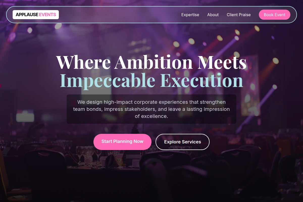Applause Corporate Event