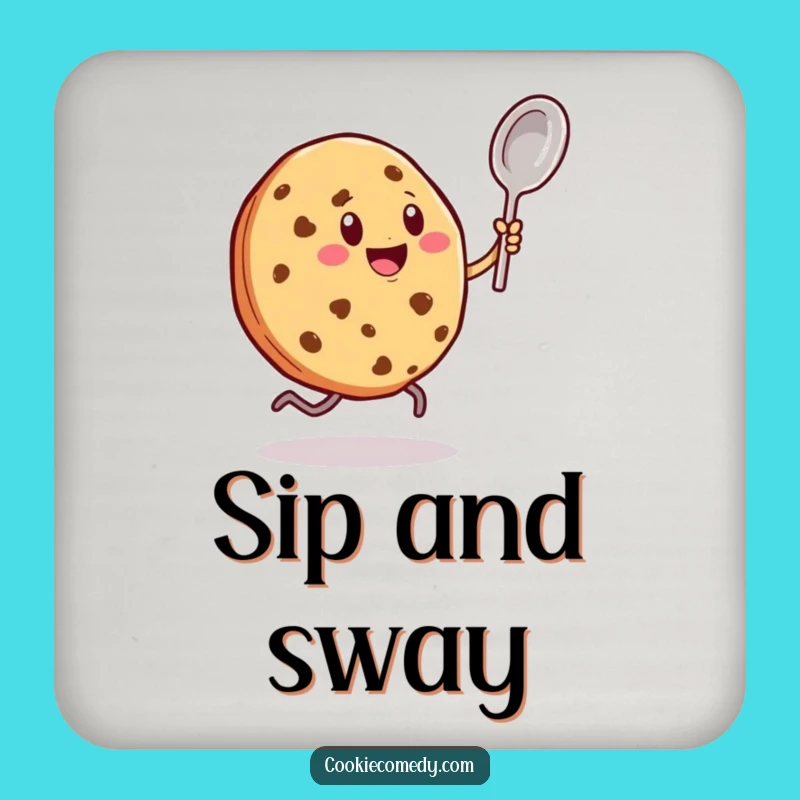 Funny Dancing Spoon Cookie Coasters: Protect Surfaces with Rhythmic Charm