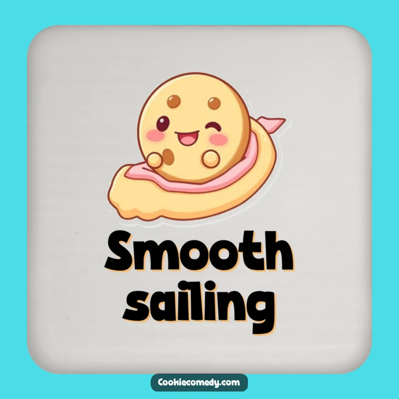 Funny Frosting Slide Cookie Coasters: Protect Surfaces with Sweet Humor