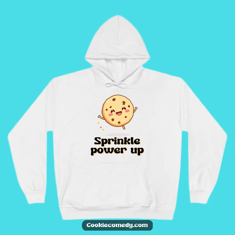 Funny Sprinkle Bounce Cookie Hoodie: Cozy Fun & Gleeful Character Comfort