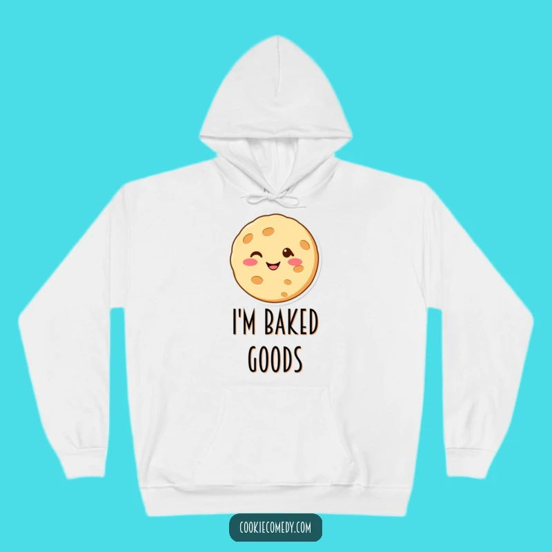 Funny Winking Cookie Hoodie: Cozy Humor and Cheerful Character Warmth
