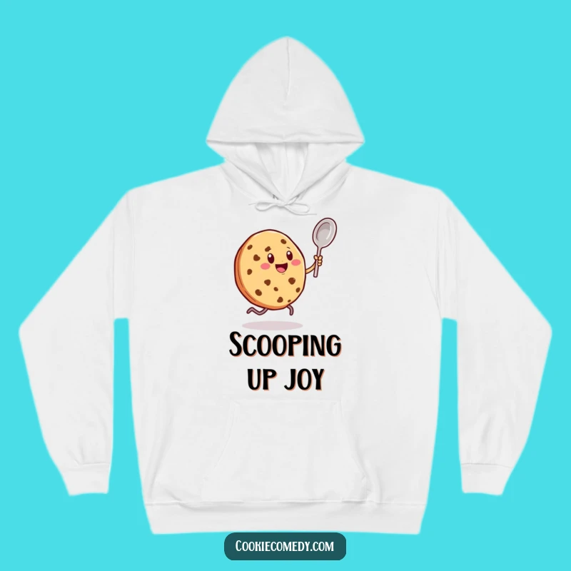 Funny Dancing Spoon Cookie Hoodie: Cozy Rhythm & Enthusiastic Comfort