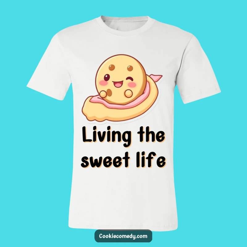 Funny Frosting Slide Cookie T-Shirt: Wearable Joy and Playful Character