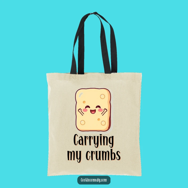 Funny Biscuit Tote Bag: Carry Your Day with a Happy Cookie Character, Chic Funny Gift
